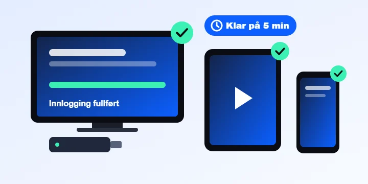 Norway IPTV satt opp på Smart-TV, Fire TV Stick, nettbrett og mobil på fem minutter