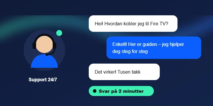 IPTV i Norge med kundeservice døgnet rundt – rask hjelp i chat